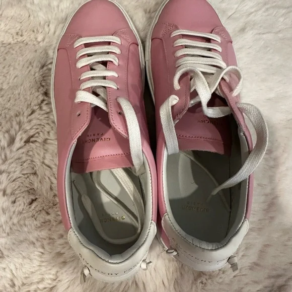 Givenchy Women's Pink Lace-Up Sneakers - Picture 3 of 5